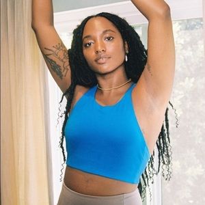 Girlfriend Collective Topanga Bra in Lapis